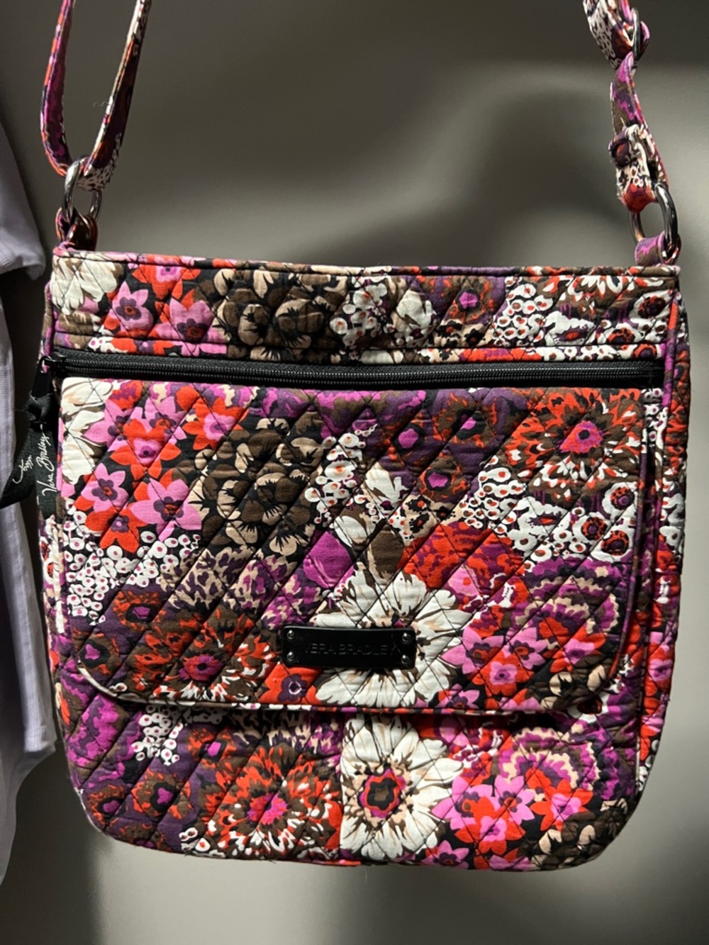 Vera Bradley Rosewood Double Zip Mailbag Crossbody